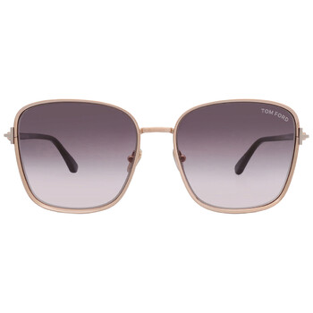 Fern Smoke Gradient Square Sunglasses FT1029 28B