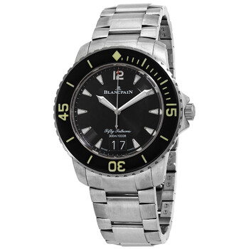 Fifty Fathoms Automatic Black Dial Watch 5050 12B30 98B