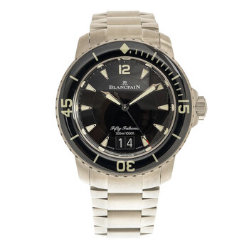 Fifty Fathoms Black Dial Watch 505012b3098