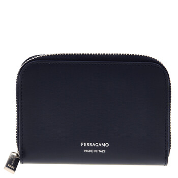 Florence Leather Credit Card Holder In Blue