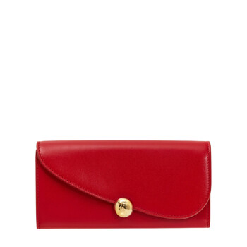 FoldoverTop Calf Leather Shoulder Bag