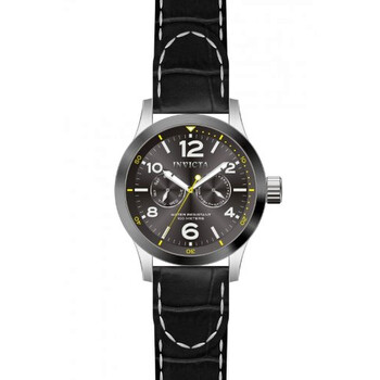 Force Grey Dial Black Leather Band Watch