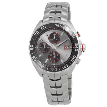 Formula 1 X Senna Chronograph Automatic Grey Dial Watch CAZ201D.BA0633