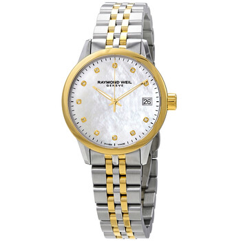Freelancer Mother of Pearl Diamond Dial Two Tone Watch 5634STP97081