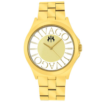 Fun Gold Dial Goldtone Watch JV8414