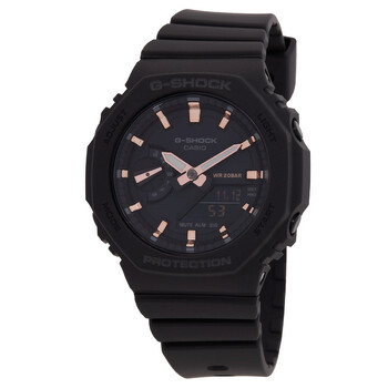 GShock Alarm World Time Quartz AnalogDigital Black Dial Watch GMAS21001A
