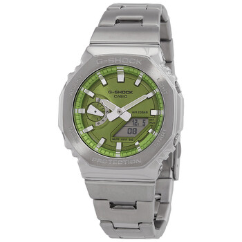 GShock GSteel 2100 Series Quartz Green Dial Watch GM2110D3A