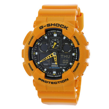 GShock World Time Quartz AnalogDigital Black Dial Watch GA100A9ADR