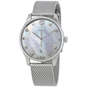 GTimeless Mother of Pearl Dial Watch YA1264040