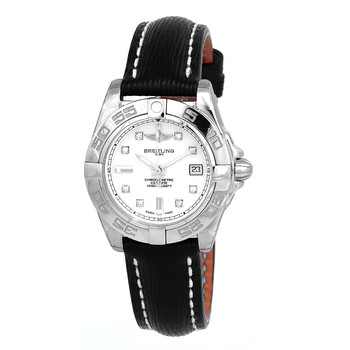 Galactic 32 Mother of Pearl Dial Black Leather Automatic Watch A71356L2A708BKLT