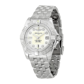 Galactic 32 Mother of Pearl Diamond Dial Watch A71356L2A708SS
