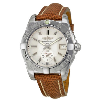 Galactic 36 Automatic  Mother of Pearl Dial Brown Lizard Leather Watch A3733012A716BRZT