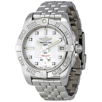 Galactic 36 Mother of Pearl Diamond Dial Watch A3733012A717SS