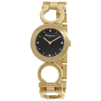 Gancino Quartz Black Dial Watch SFYA00421