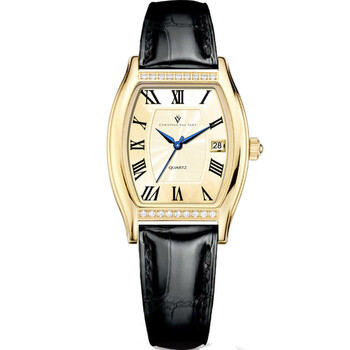 Gemma Quartz Gold Dial Watch CV2446