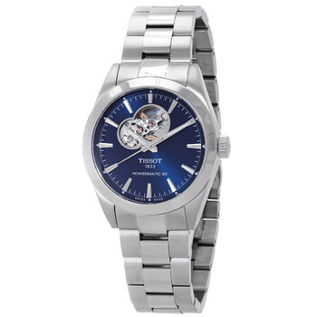 Gentleman Powermatic 80 Open Heart Automatic Blue Dial Watch T127.407.11.041.01