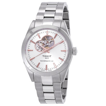 Gentleman Powermatic 80 Open Heart Automatic Silver Dial Watch T127.407.11.031.01