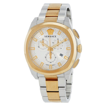 Geo Chronograph Quartz Silver Dial Watch VE7CA0823