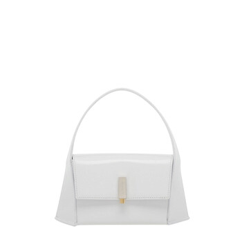 Geometric Leather Shoulder Bag