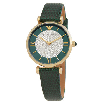 Gianni TBar Quartz Green Silver Dial Watches AR11403