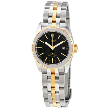 Glamour Date Automatic Black Dial Watch