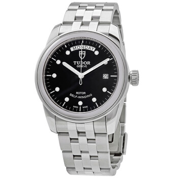 Glamour DayDate Automatic Diamond Black Dial 39 mm Watch