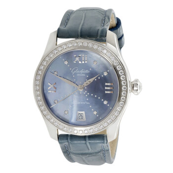 Glashutte Lady Serenade Automatic Diamond Blue Dial Watch