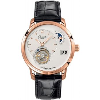 Glashutte PanoLunar Silver Dial Automatic Watch