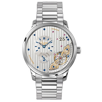 Glashutte PanoMaticInverse Automatic Silver Dial Watch