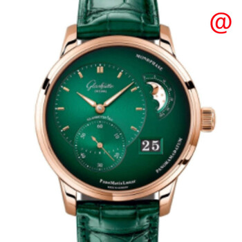 Glashutte PanoMaticLunar Automatic Green Dial Watch