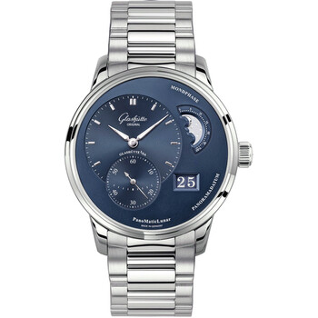 Glashutte PanoMaticLunar Blue Dial Automatic Watch