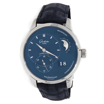 Glashutte PanoMaticLunar Blue Dial Automatic Watch
