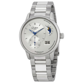 Glashutte PanoMaticLunar Silver Dial Automatic Watch