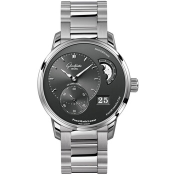 Glashutte PanoMaticLunar Silver Dial Watch