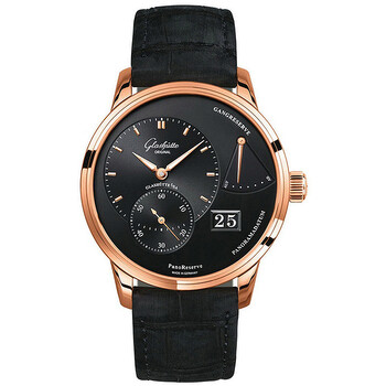 Glashutte PanoReserve Black Dial Hand Wind Watch