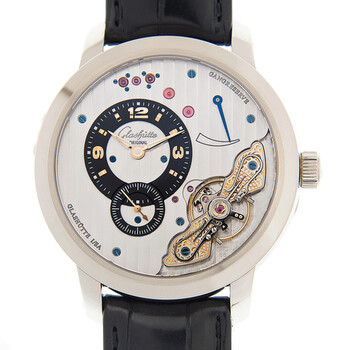 Glashutte Panoinverse Xl Hand Wind Silver Dial Watch