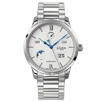 Glashutte Senator Excellence Perpetual Calendar Automatic Silver Dial Watch