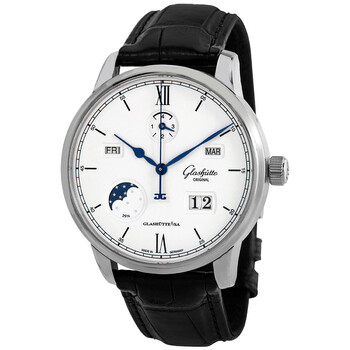 Glashutte Senator Excellence Perpetual Calendar Automatic White Dial Watch