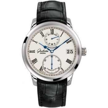 Glashutte Senator Silver Dial Hand Wind Watch