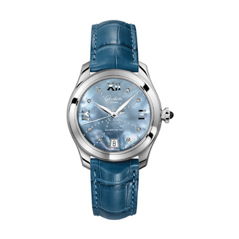 Glashutte Serenade Blue Mother Of Pearl Dial Watch