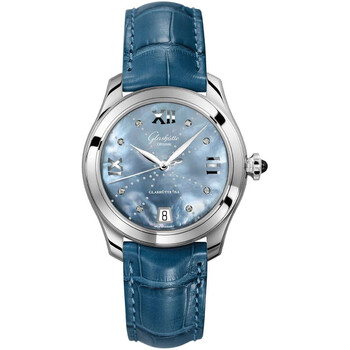 Glashutte Serenade Blue Mother Of Pearl Dial Watch