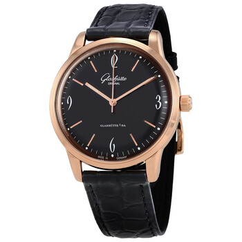 Glashutte Sixties Black Dial Automatic Watch