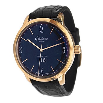 Glashutte Sixties Black Dial Automatic Watch
