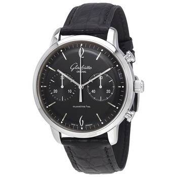 Glashutte Sixties Black Dial Chronograph Watch