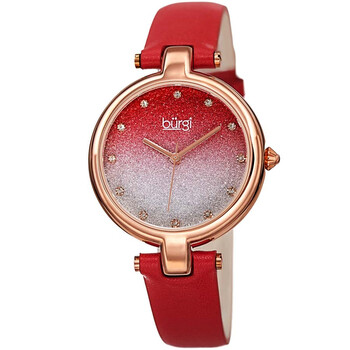 Glitter Ombre Swarovski Crystal Dial Watch