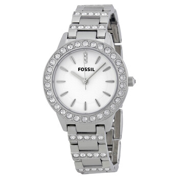 Glitz White Dial Stainless Steel Watch ES2362