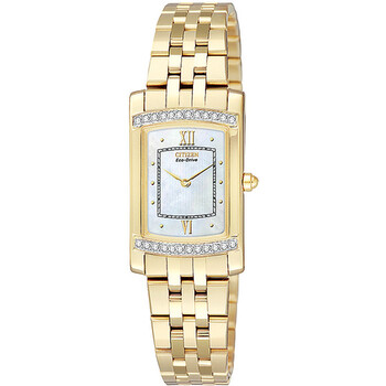 GoldTone Stiletto Diamond Watch EG312257D