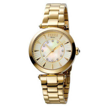 Gold Dial Goldtone Watch FM1L075M0021