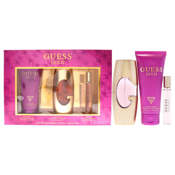Gold by Guess for Women  3 Pc Gift Set 2.5oz EDP Spray 0.5oz Travel Spray 6.7oz Body Lotion