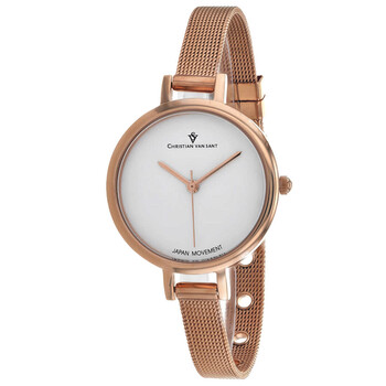 Grace Quartz White Dial Watch CV0281